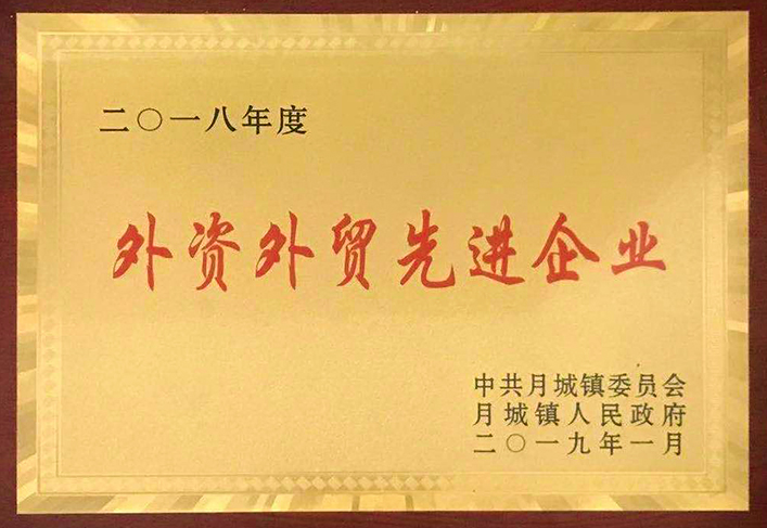 2018年度-外資外貿(mào)先進企業(yè)
