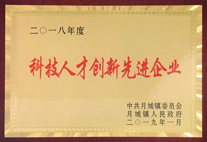 2018年度-科技人才創(chuàng)新先進企業(yè)
