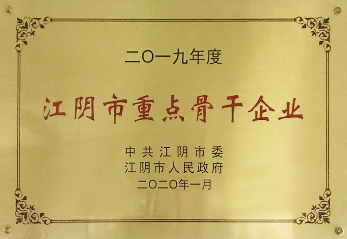 2019年度-江陰市重點骨干企業(yè)